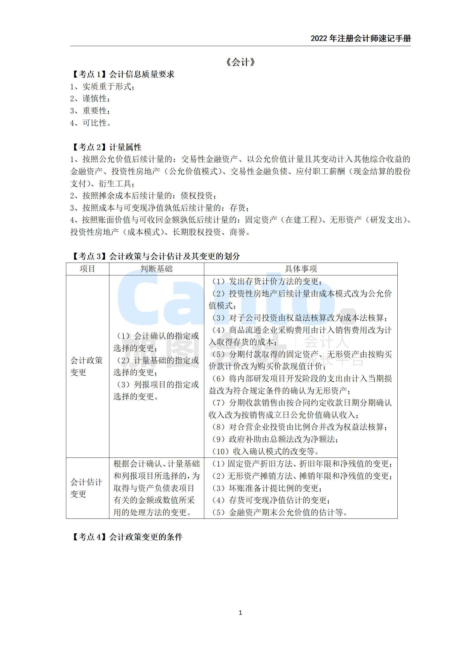 2021年注册会计师《会计》速记手册_01.jpg